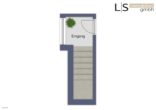 Eingangsebene - *Unikat in S-West* Besondere Maisonette-Wohnung mit 700 m² Gartenparadies, Gartenhaus und Garage!