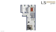 Grundriss - *WG-geeignet* Schönes, helles 2-Zimmer-City-Apartment in Stuttgart-Ost nahe Parkanlage Villa Berg!