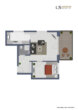 *Neuwertig* Moderne 2-Zimmer-Wohnung mit Balkon in unmittelbarer Nähe zum Cannstatter Carré! - Grundriss