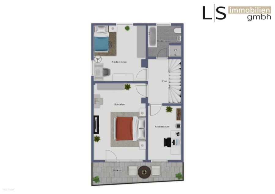 1. Obergeschoss Grundriss