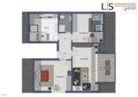Grundriss - Wohnen mit Weitblick! Charmante 3-Zimmer-DG-Wohnung in Top-Lage! Stellplatz & Bühnenraum inklusive!