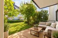 Terrasse + Garten (KI-Visualisierung)