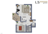 Grundriss - *TRAUMHAFT* Sehr schöne und moderne 2-Zimmer-Wohnung mit Balkon und TG-Stellplatz an Einzelperson!